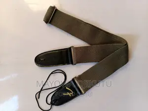 Photo - Grey Fender Logo Branded Guitar Strap