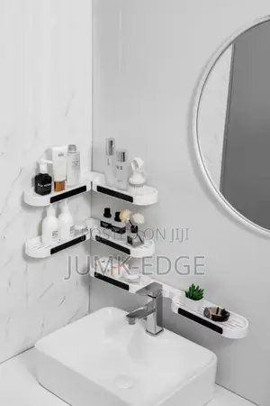 Bathroom Plastic Corner Shelve Rack
