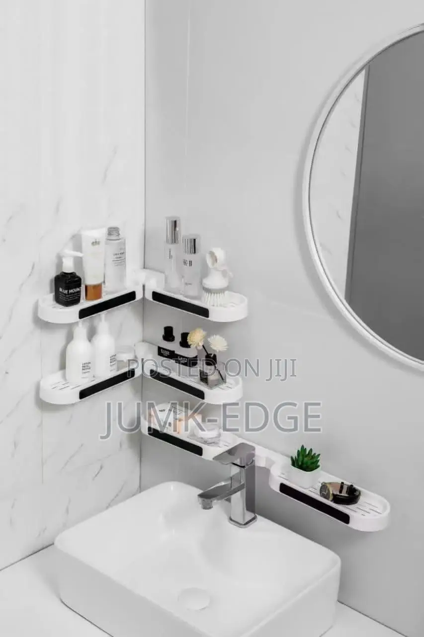 Bathroom Plastic Corner Shelve Rack