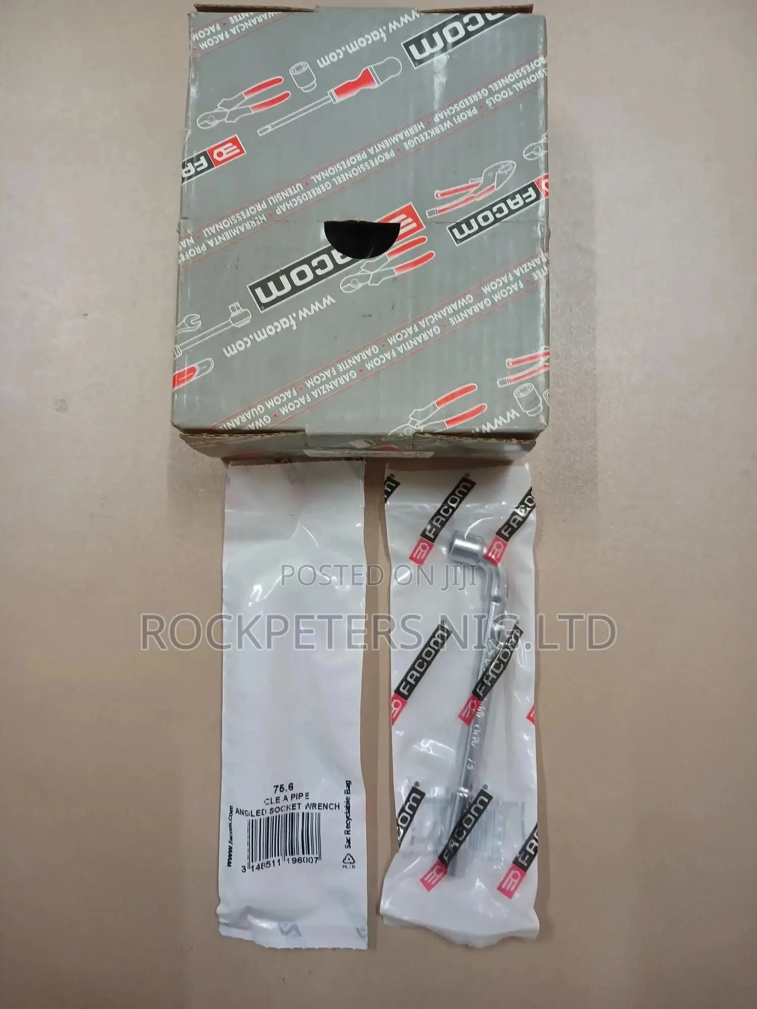 Facom 75.6 - Cle a Pipe Angled Socket Wrench