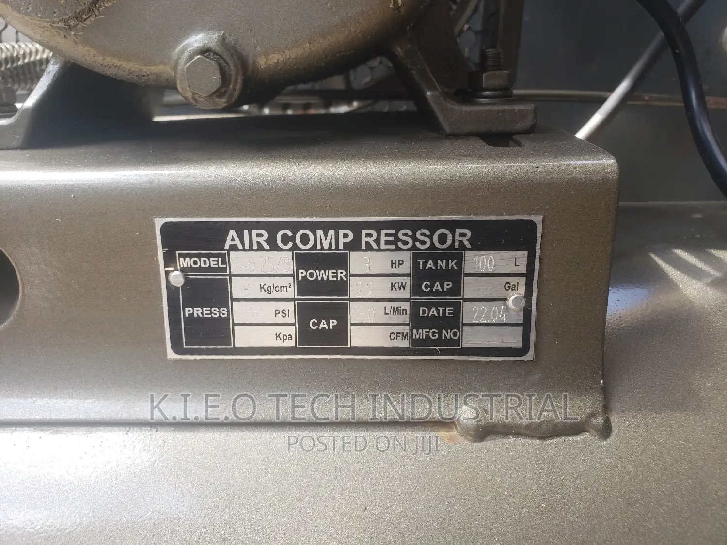 Piston Air Compressor 100L _3hp