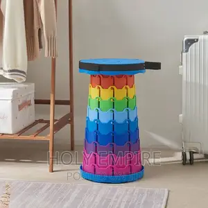 Portable Folding Telescopic Stool Lightweight Plastic Subway