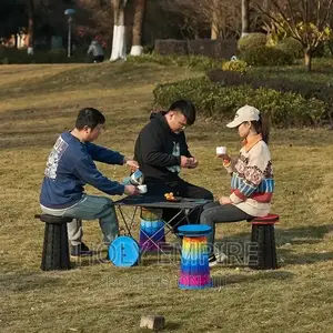 Portable Folding Telescopic Stool Lightweight Plastic Subway