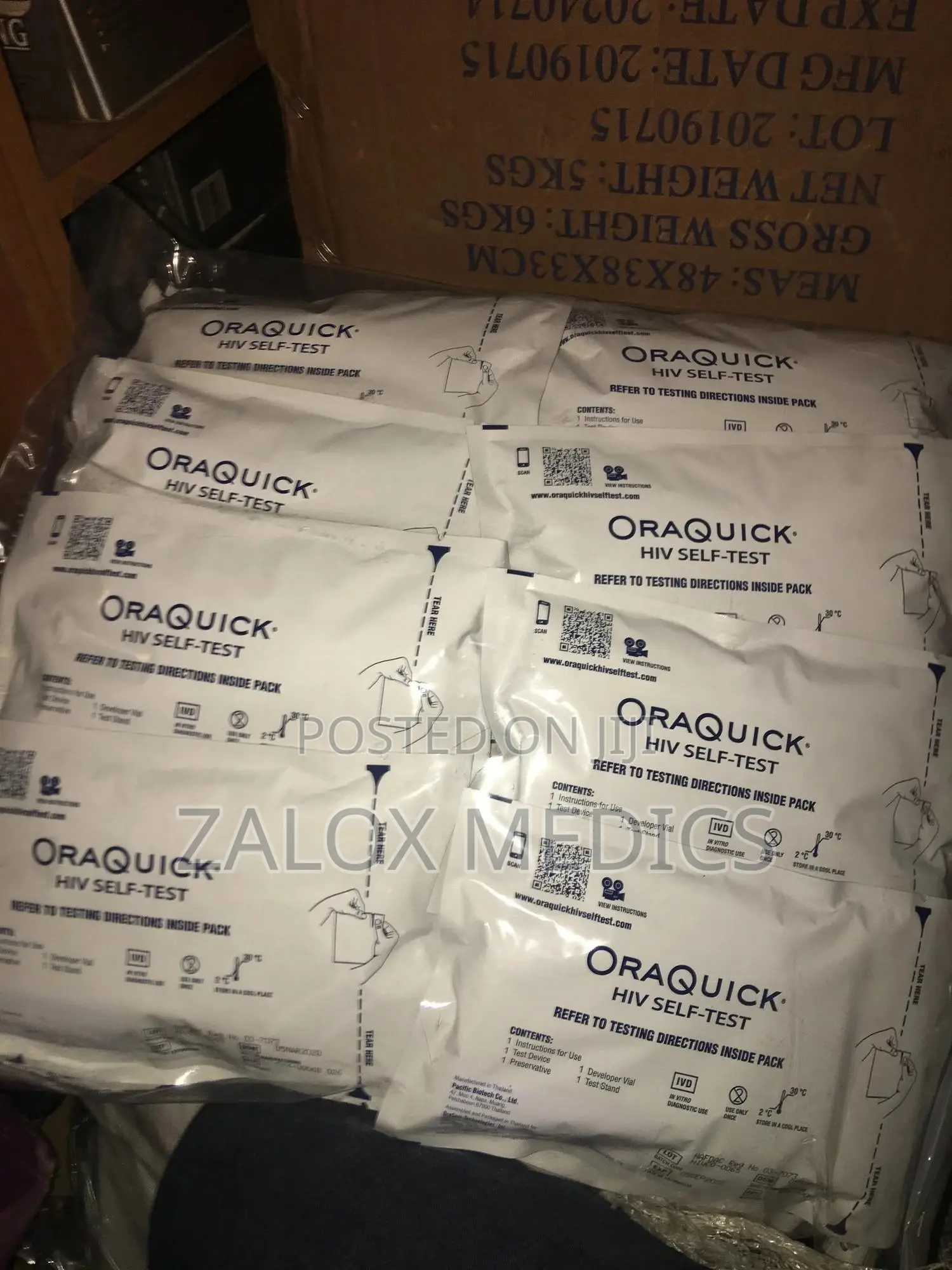 Oraquick HIV Self Test Kit