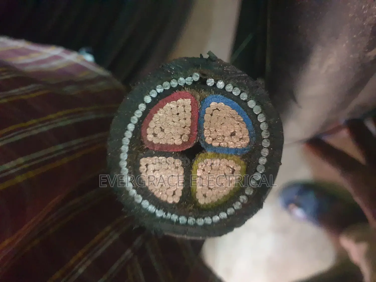 150mm 4-Core Armoured Cable.