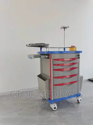 ABS Hospital Trolley Cart ABS Medical Emergency Trolley