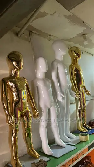 Different Ages Of Kids Chrome Mannequin