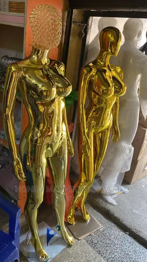Size 10 12 Gold Chrome Female Mannequin