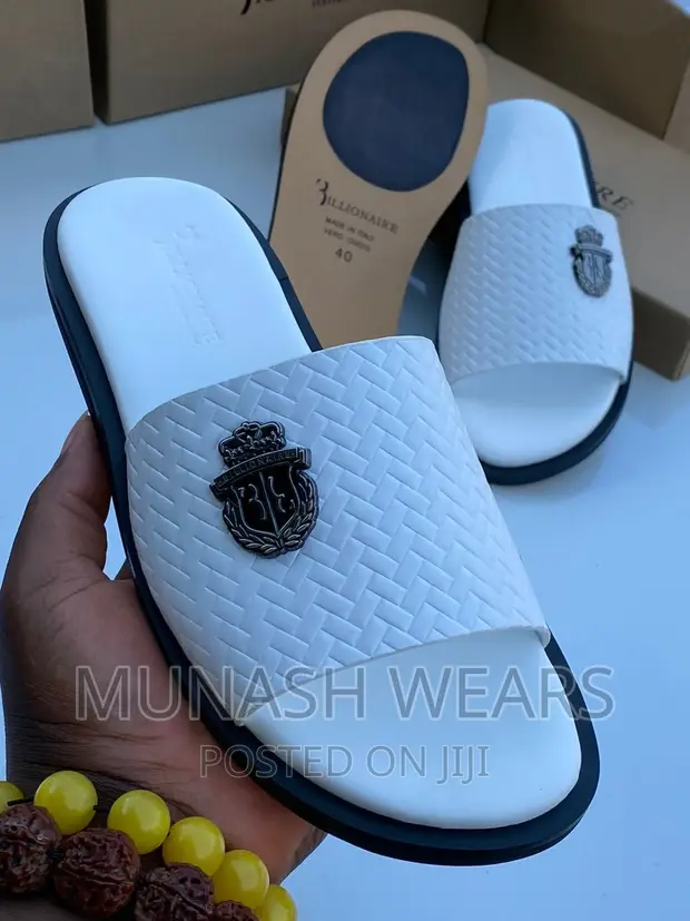 Billionaire Leather Slipers in Ibadan Shoes, Munash Wears