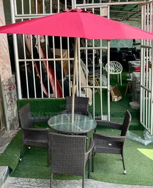 Quality Multi Purpose Chairs and Table With Umbrella.