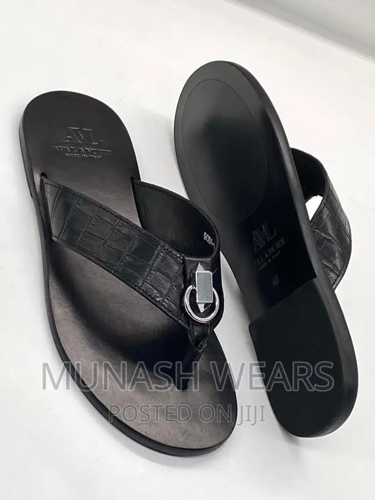 Italian AVL Leather Slipers
