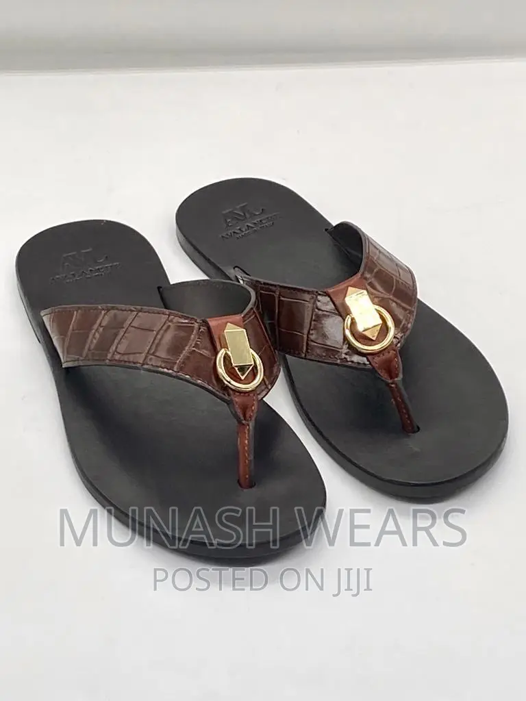 Italian AVL Leather Slipers