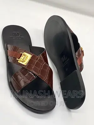 Italian AVL Leather Slipers