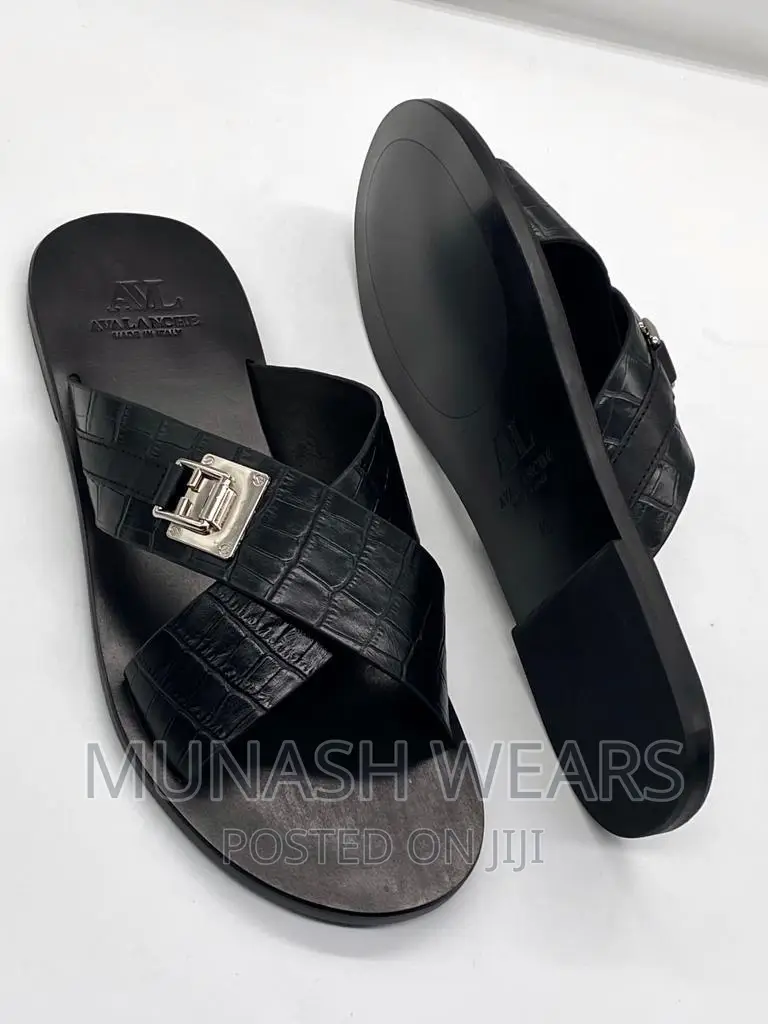 Italian AVL Leather Slipers