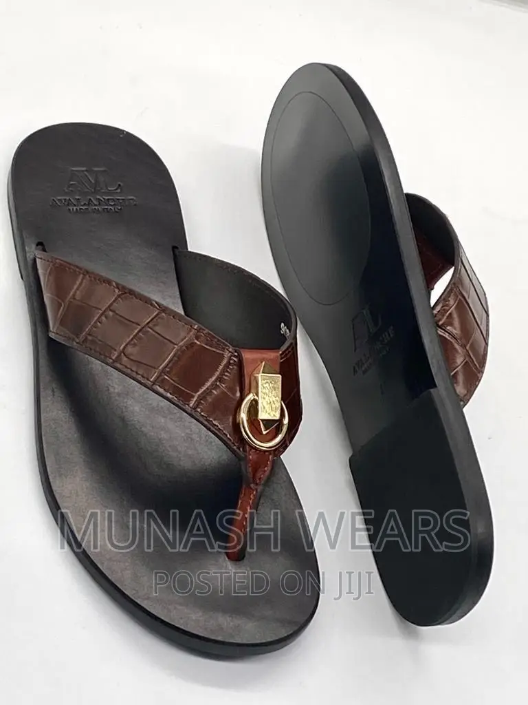 Italian AVL Leather Slipers