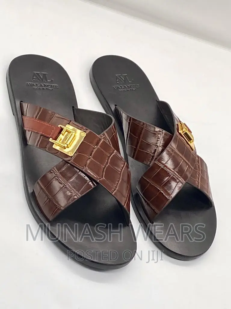 Italian AVL Leather Slipers