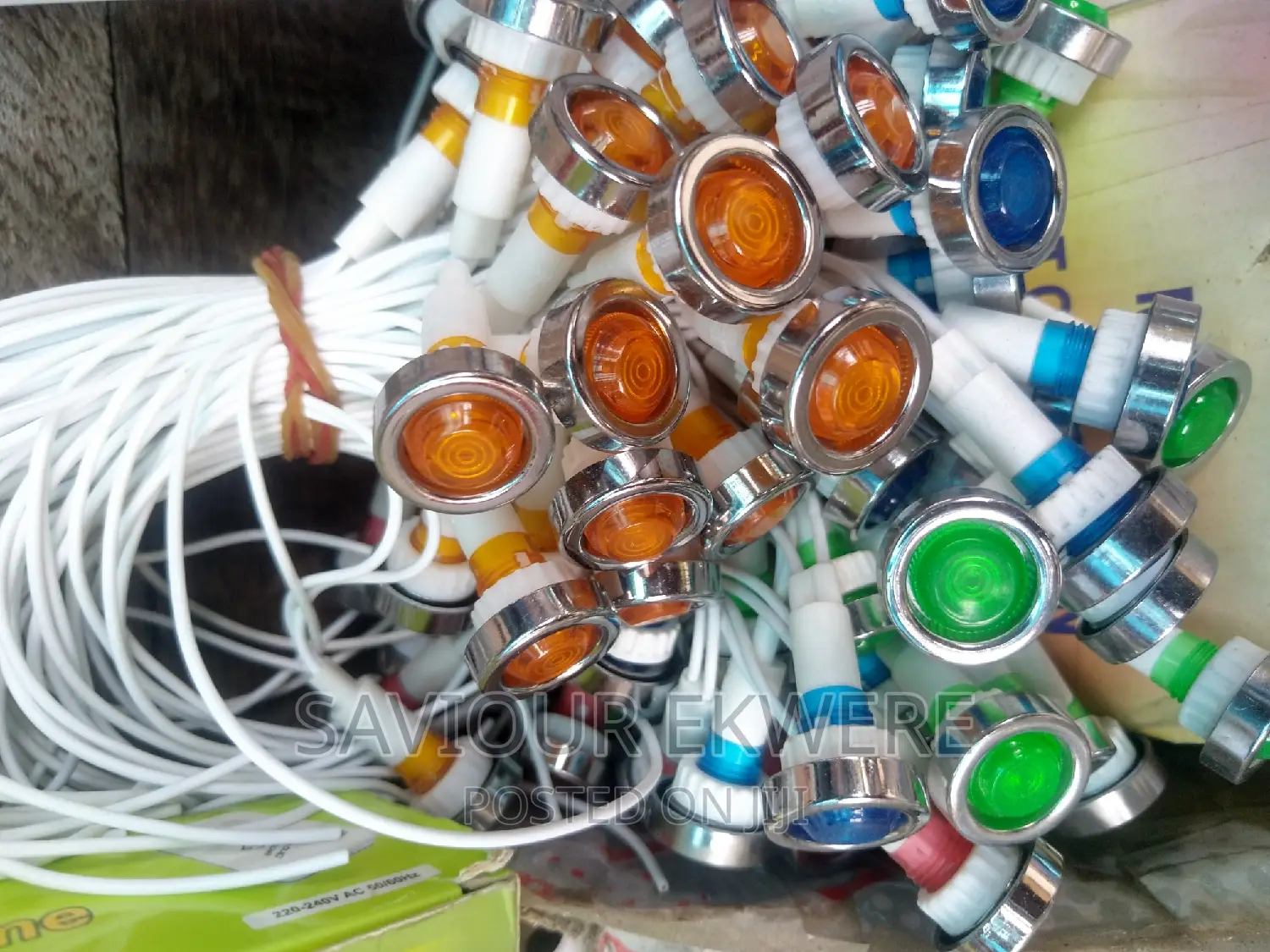 Wire Panel Mounting Neon Indicator Signal Lamp