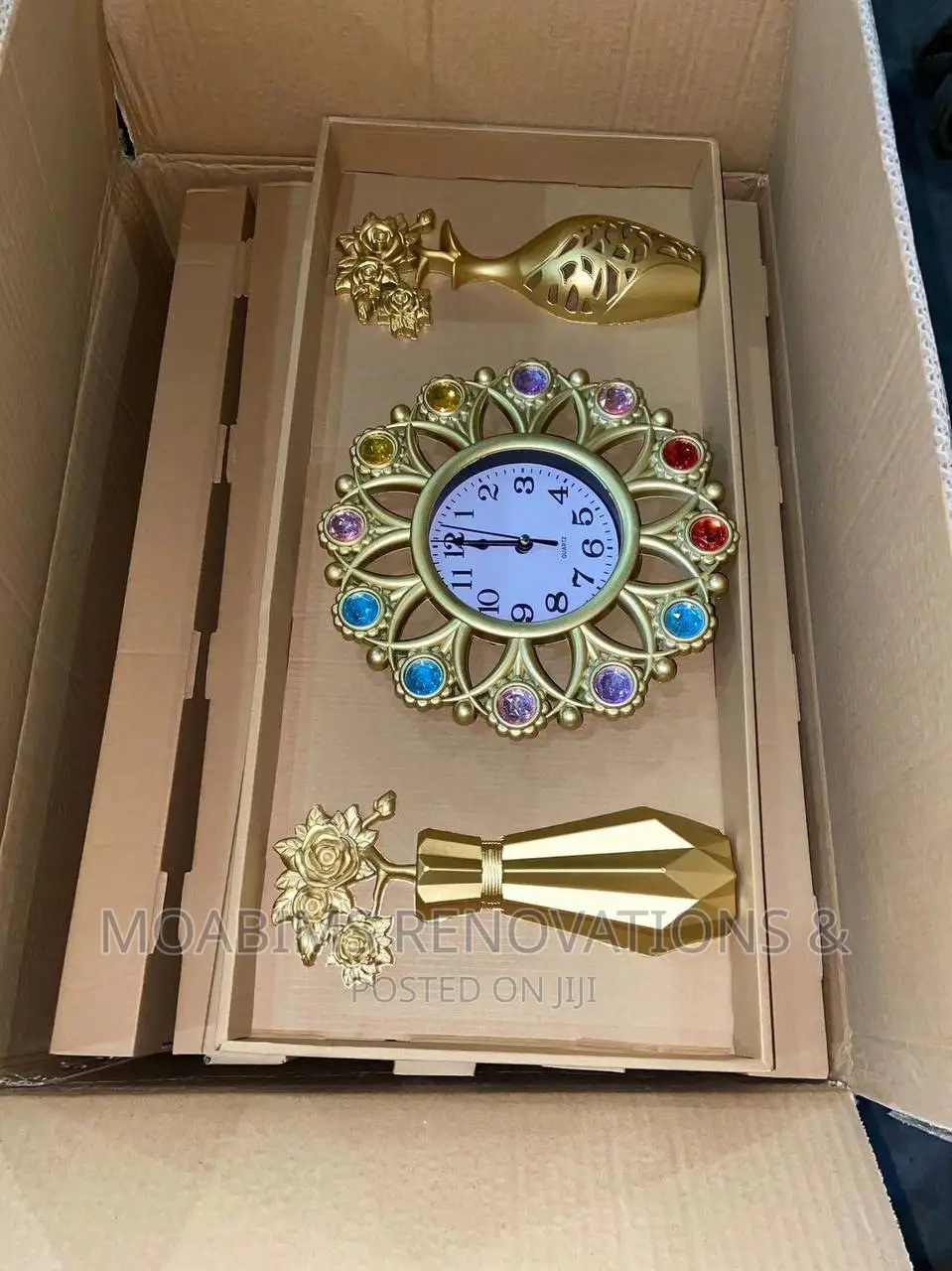 Decorative 3in1 Wall Clock Mirror