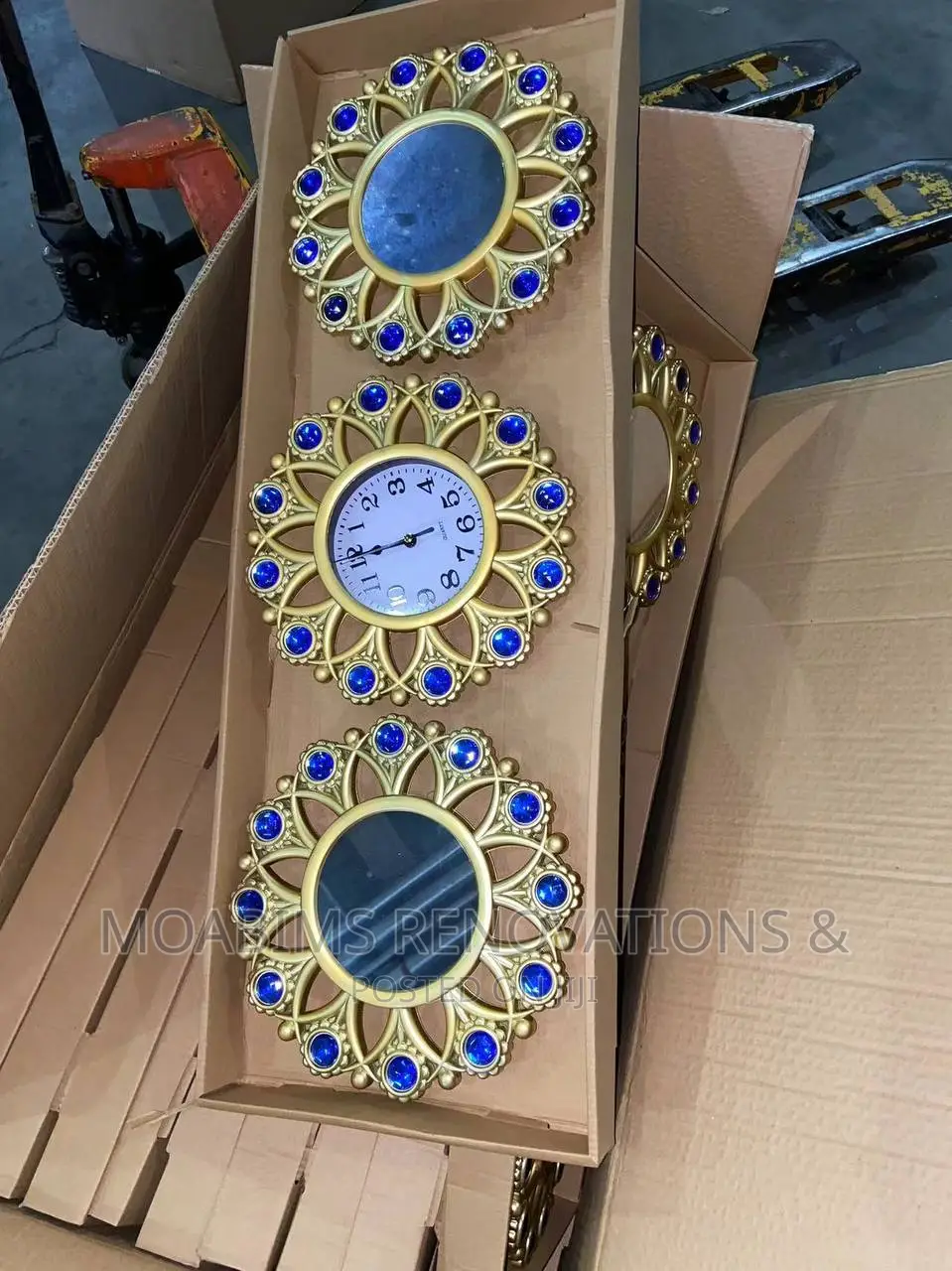Decorative 3in1 Wall Clock Mirror