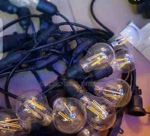 Water Resistance String Lights With 16pcs Globe Clear Bulbs