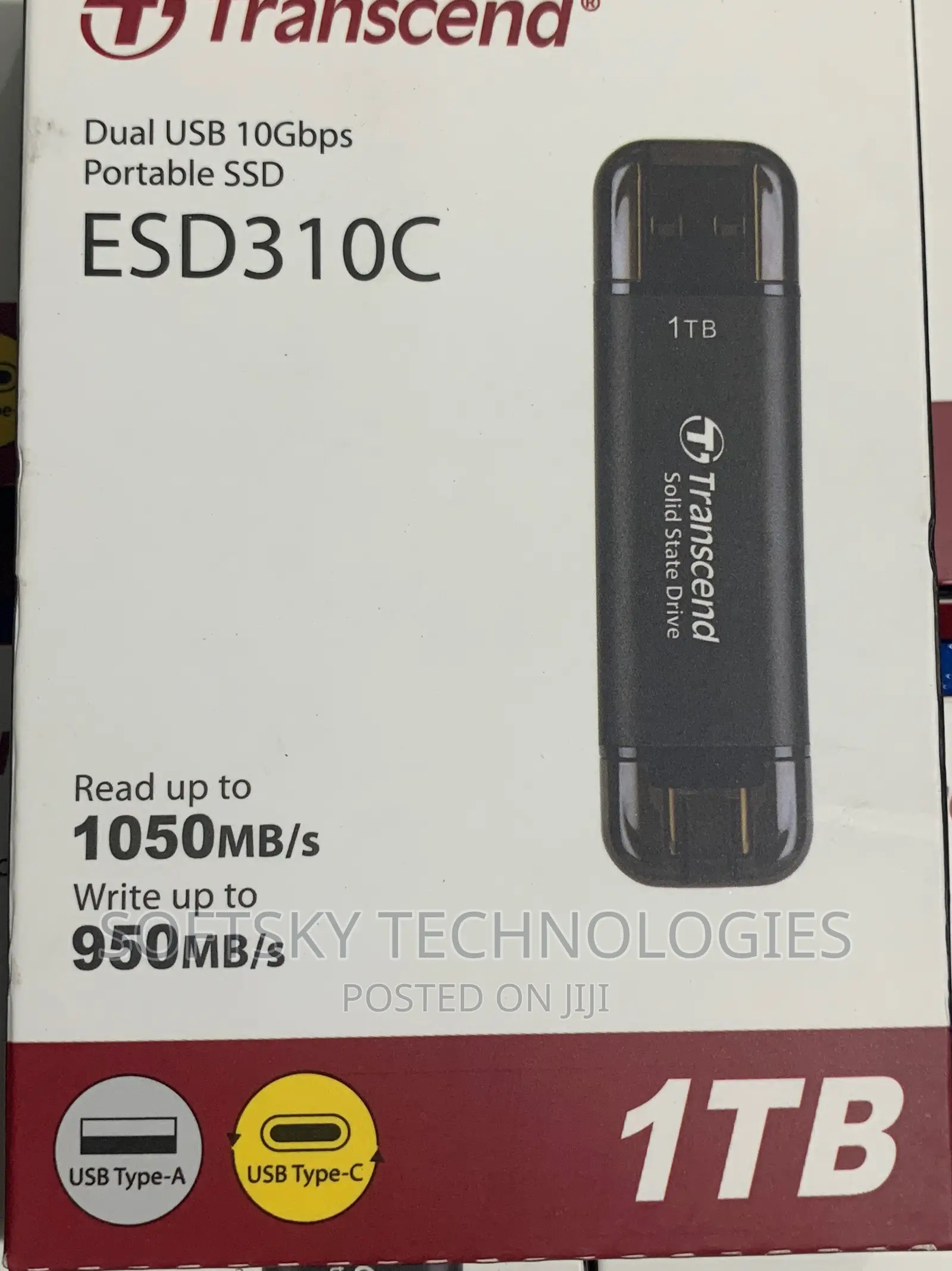 Transcend Dual Usb 1tb Portable Ssd Esd310c