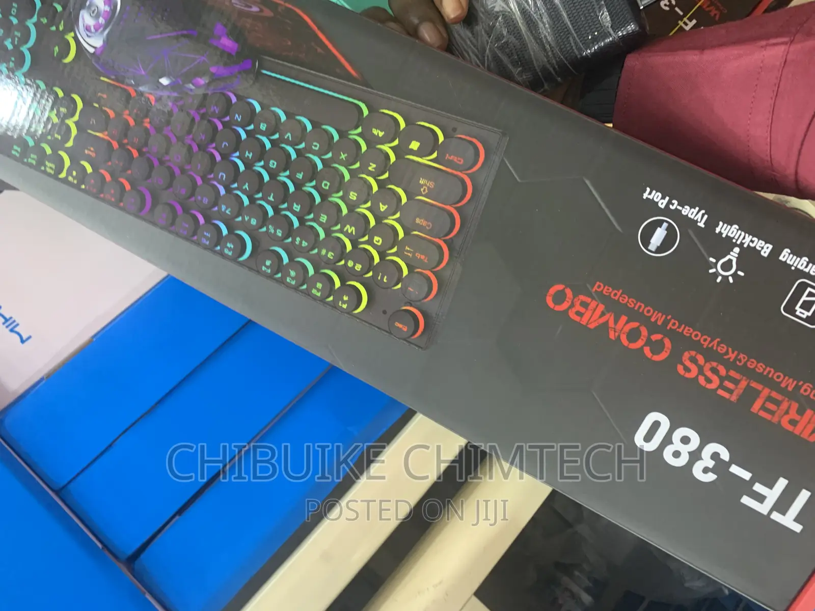 Rechargeable Wireless Gaming Keyboard and Mouse TF-380