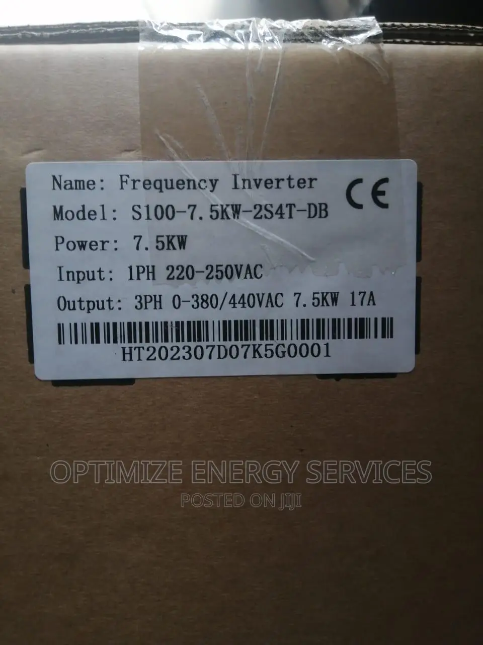 7.5kw Single Phase to 3phase VFD