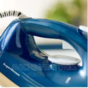 Steam Iron 2600W, Navy and Polished Brass