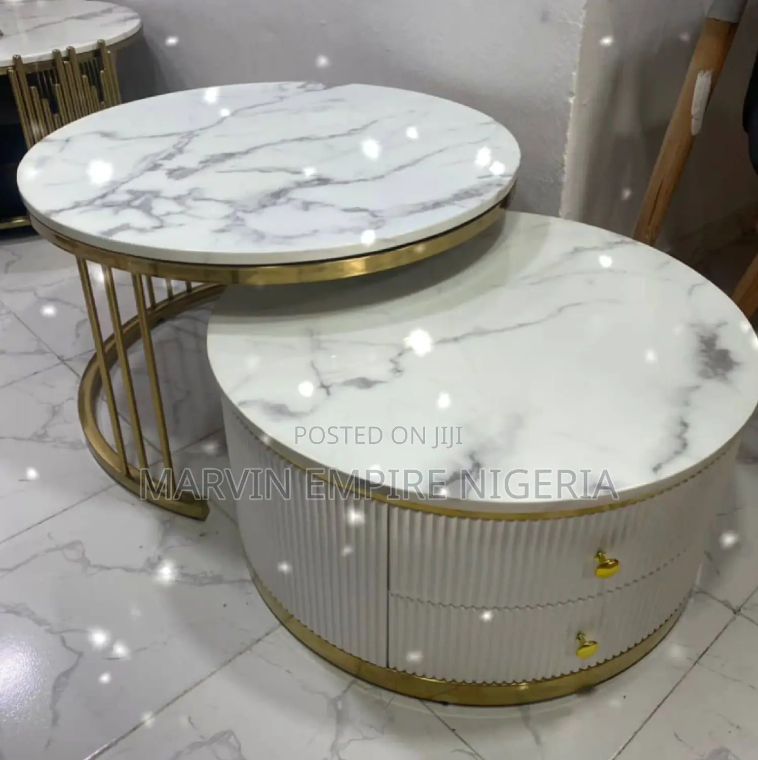 Double Center Table With Two(2) Drawers