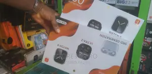 I60 Smart Watch 2 Watches, Airpod, 7 Straps, 2 Watch Pouch