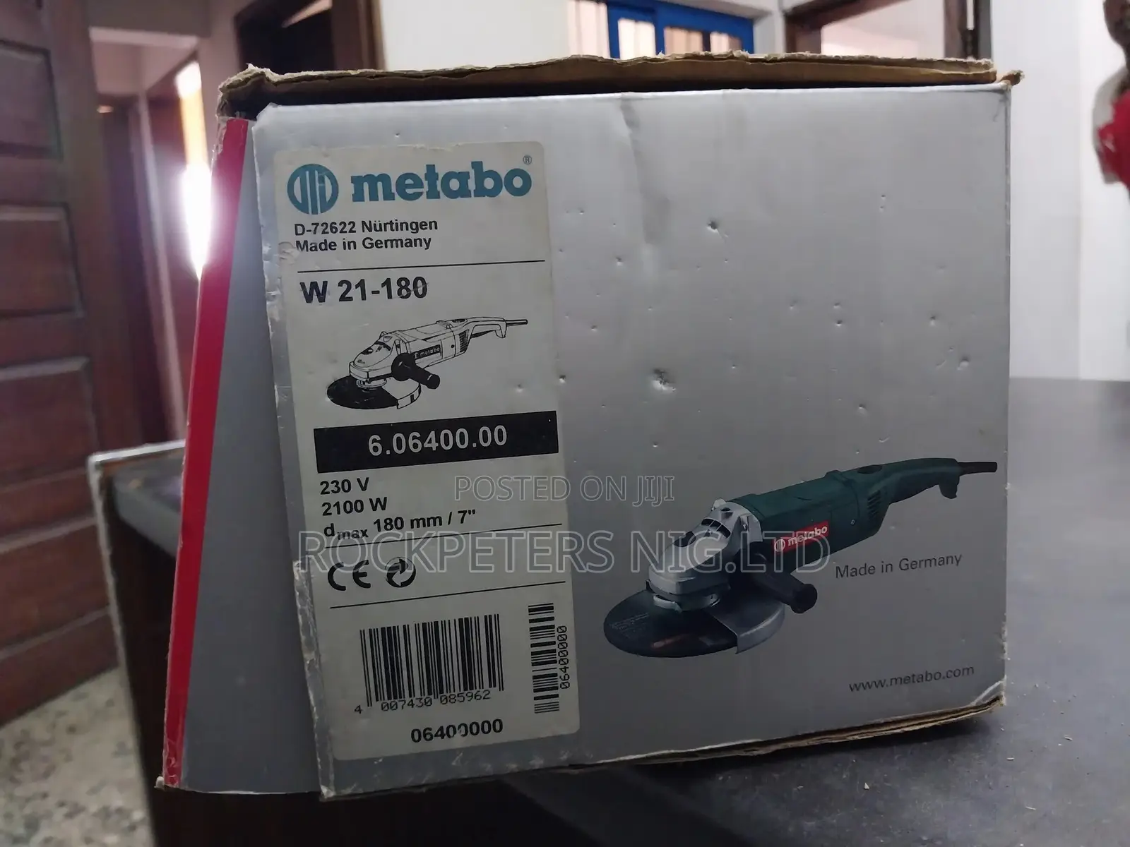 Metabo 180mm (7") Angle Grinder, 2100W, W21180