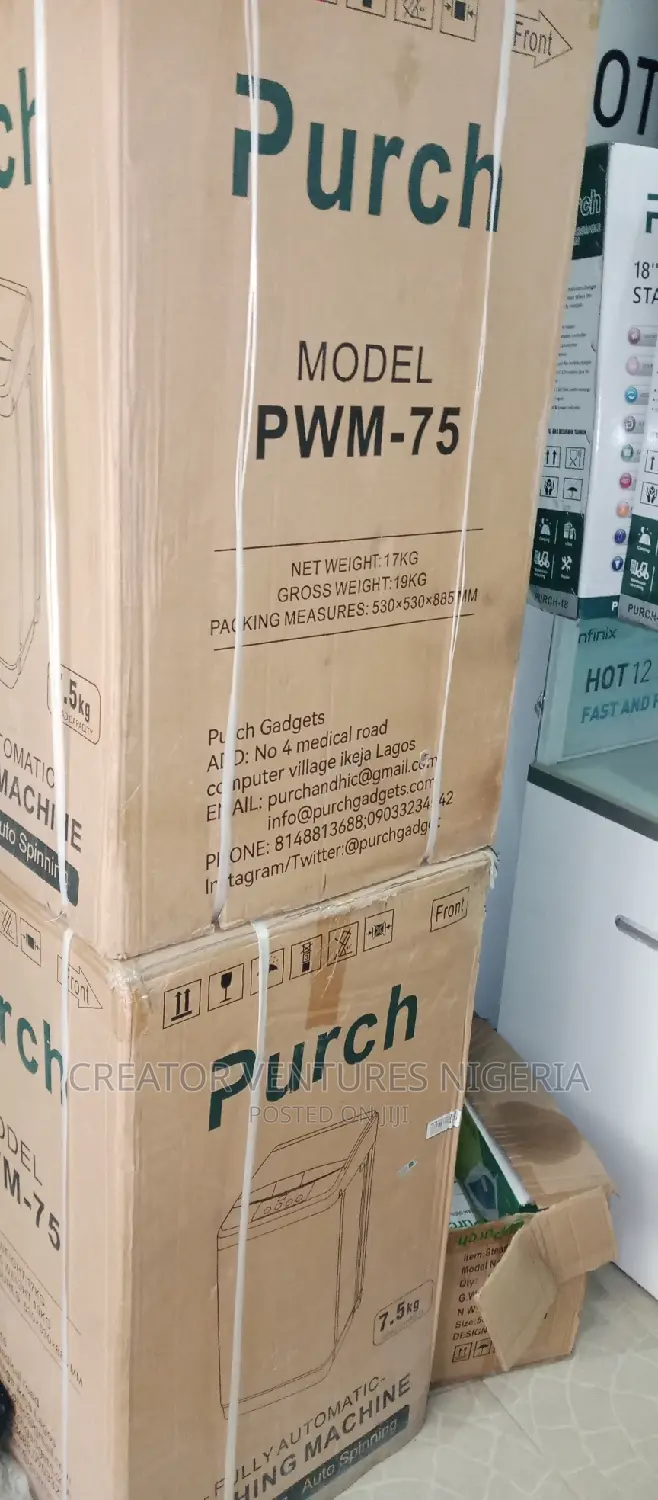Top Loader Purch Automatic Washing Machine 7.5kg,Wash Spin