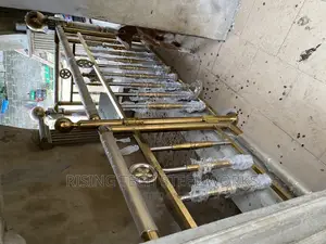 Gold Mixed Stainless Handrail Both Crstal