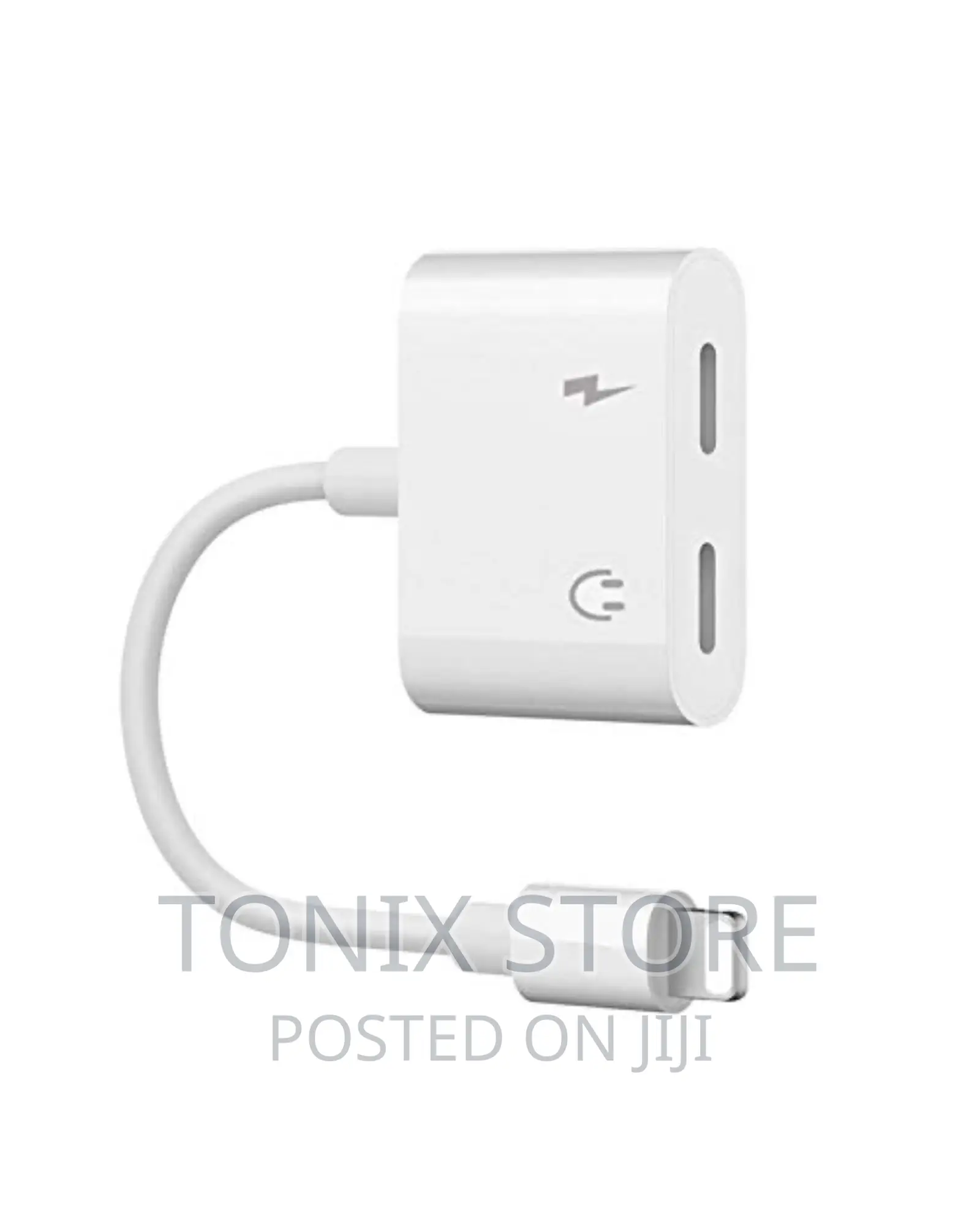 Dual Lightning Adapter for Music and Charging