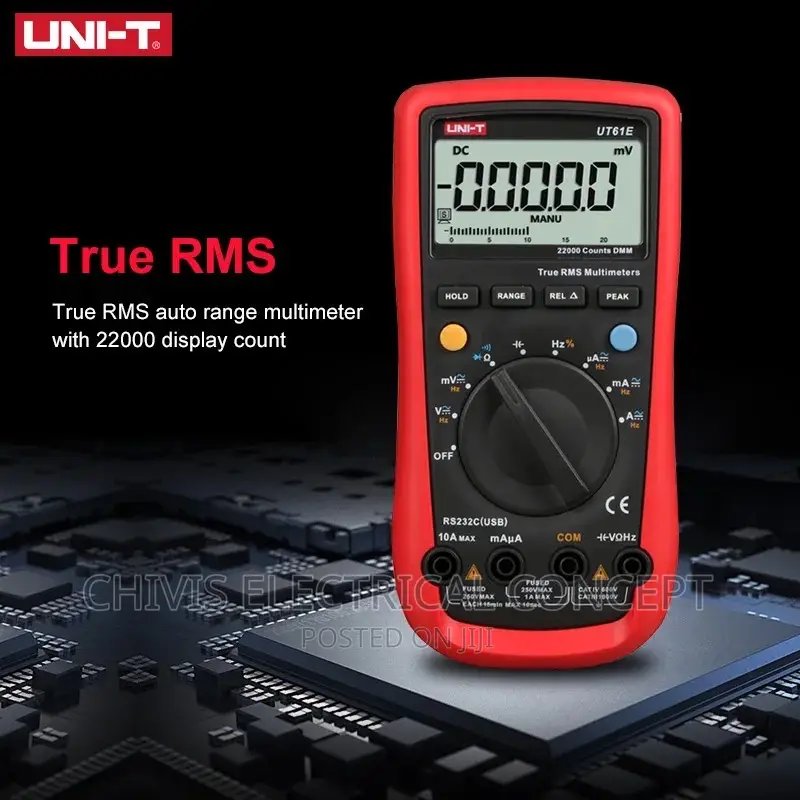 Uni-T Ut61b Digital Multimeter Meter True RMS 1000v Ac Dc