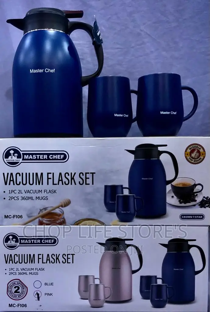 Vacuum Flask Jug With 2 Cups in Lagos Island (Eko) Kitchenware