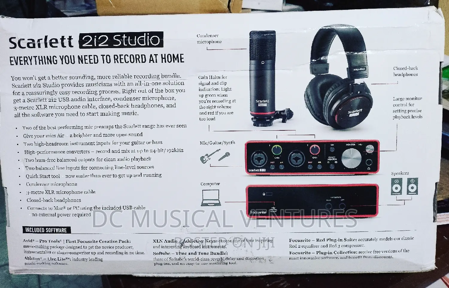 Scarlett 2i2 Third Generation With Microphone Headphone