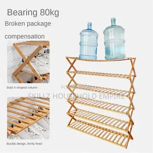 Foldable Bamboo Shoe Rack