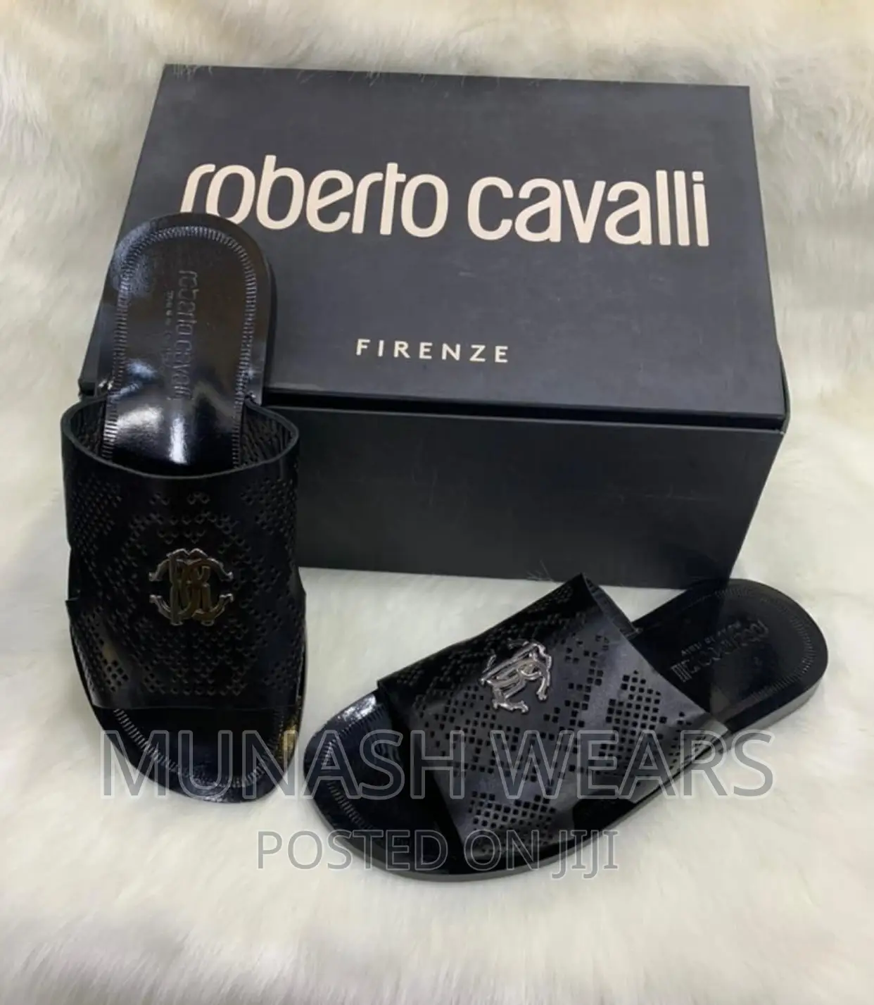 Pure Italian Original Roberto CAVALLI Slipers