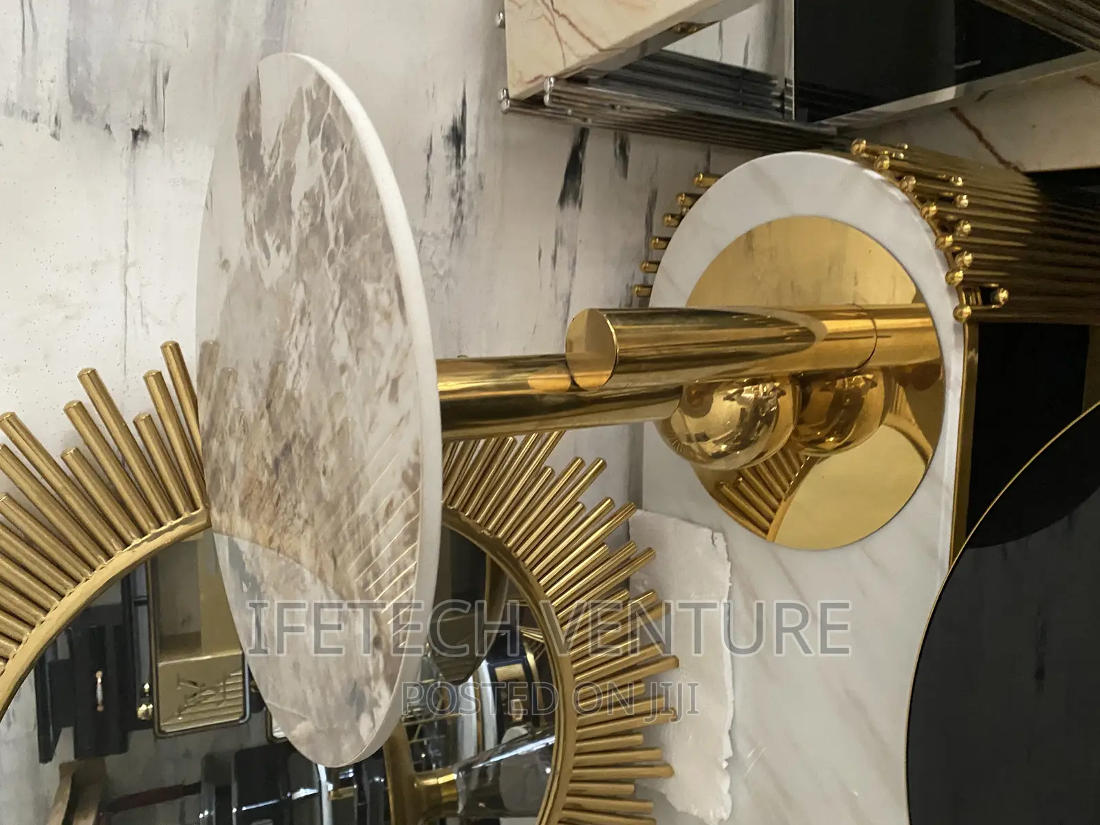 Golden Side Stool