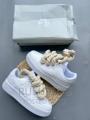 Nike Airforce Big Sole “Double White” Sneakers