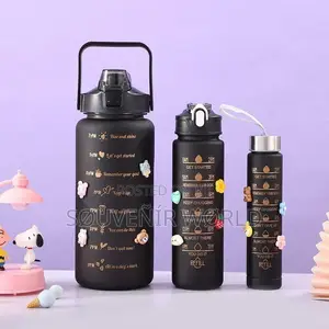 3 in 1water Bottle Black