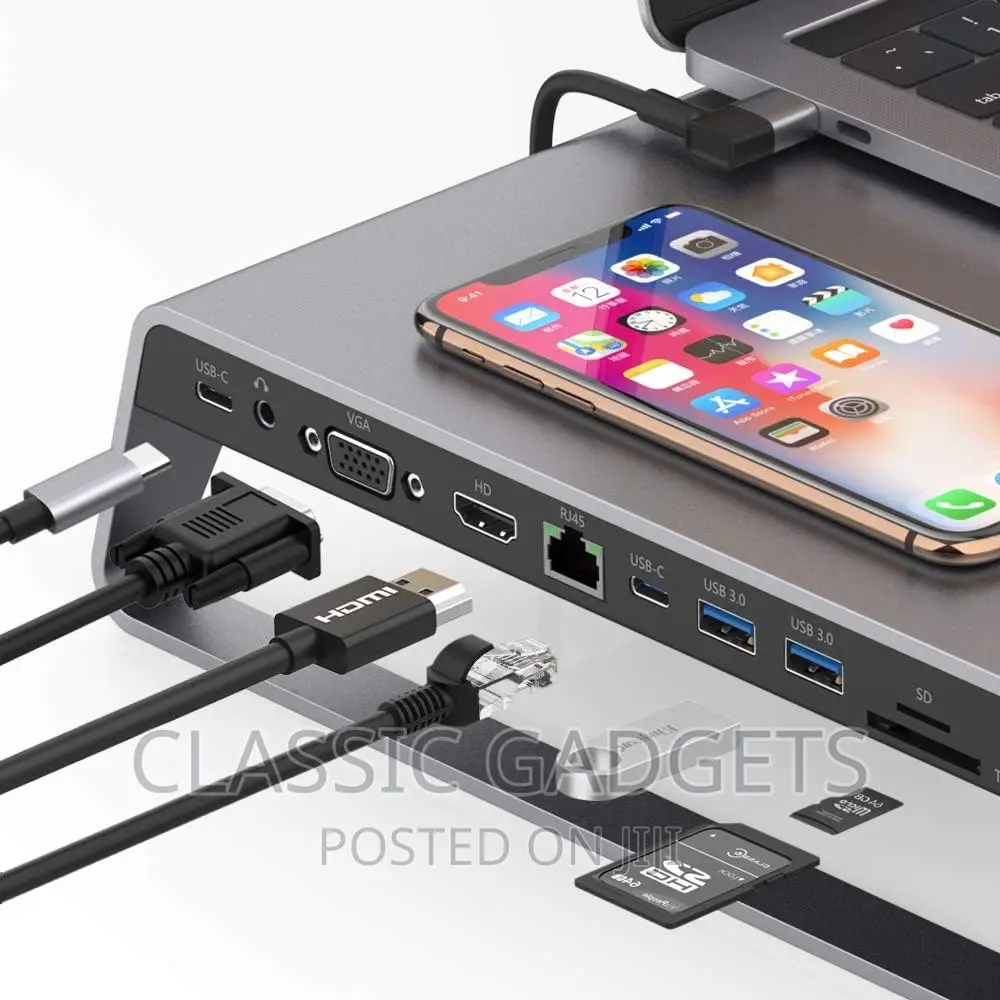 ONTEN Type-C Multifunction Dockstation With Wireless Charger