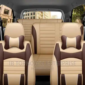 Three Rows Car Leather Seat Cover