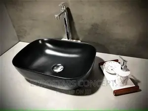 Black Ceramic Modern Wash Hand Basin