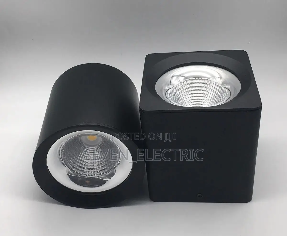 Ceilling Surface Mounting Cob Led Downlight.Sqaure Black 10w