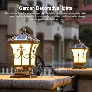 Garden Outside Pillar Solar Light