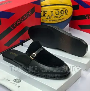 Men Versace Lùxury Flat Half Shoe