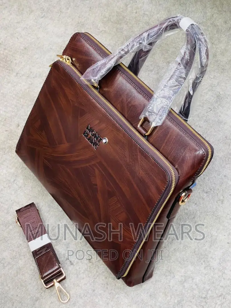 Italian Leather Montblanc' Bag