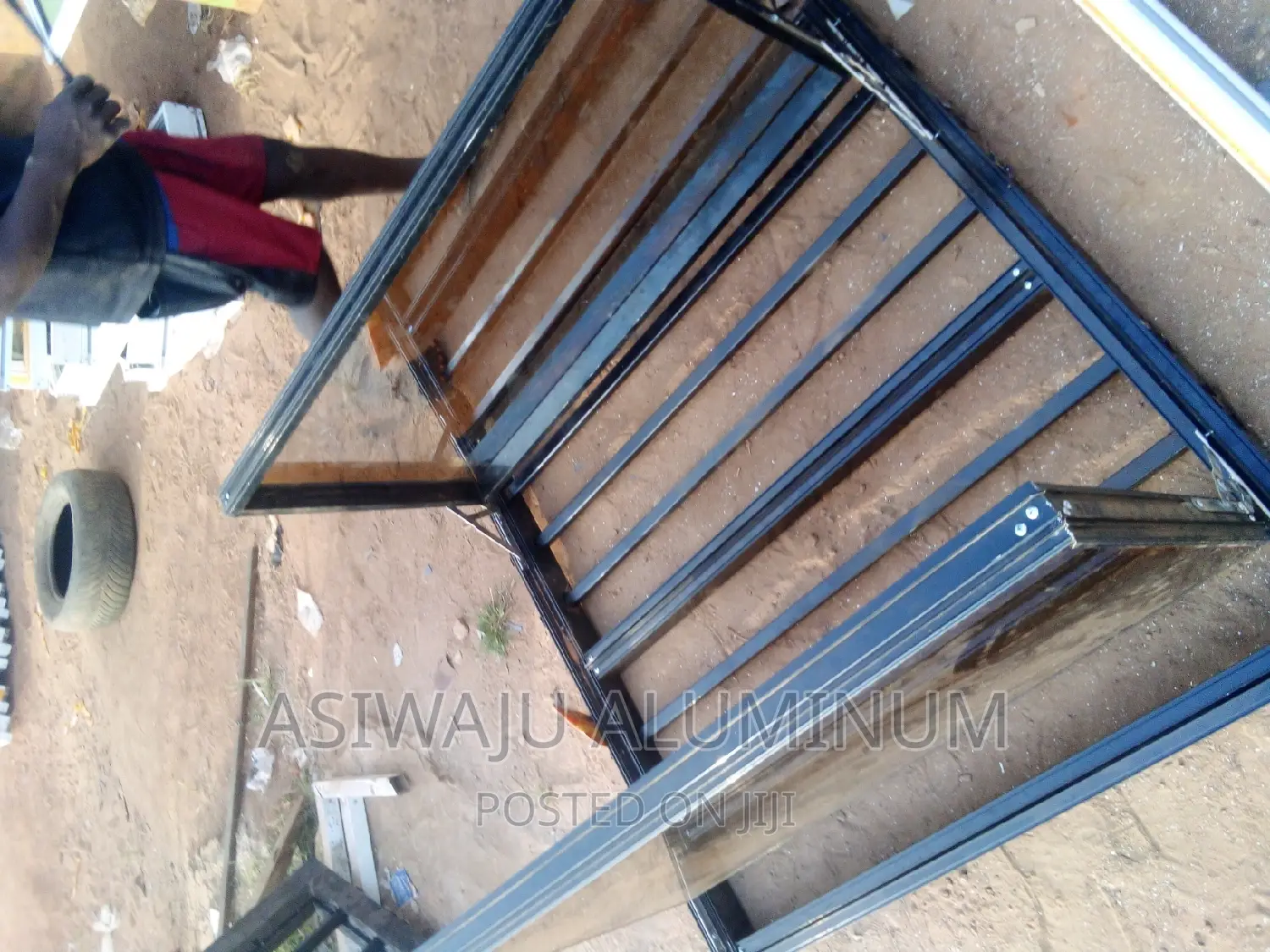 Transome Frameless Window With Burglary
